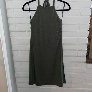 Green Square Neck Halter T-Shirt dress from Forever 21